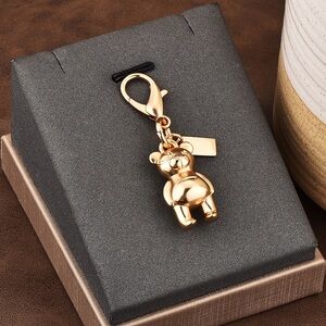 gold bear charm for your bag